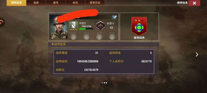 二战风云2【一级准尉赤铜1战绩】出个金 团