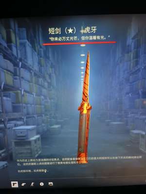 CSGO红锁可以5E虎牙短剑