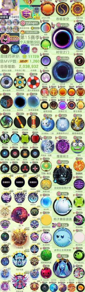 球球大作战[464SHOW等级]王黑洞时空数据配置二级白熊