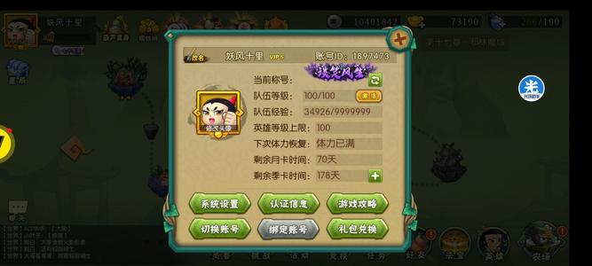 葫芦娃【100级】7w元宝，双卡，淘手游200