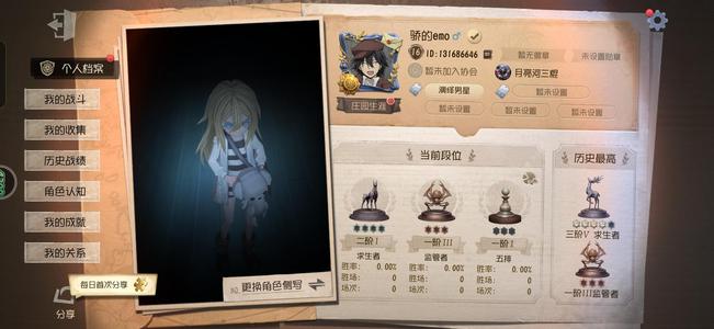 第五人格【16级】瑞吉儿.加德纳  桃乐丝