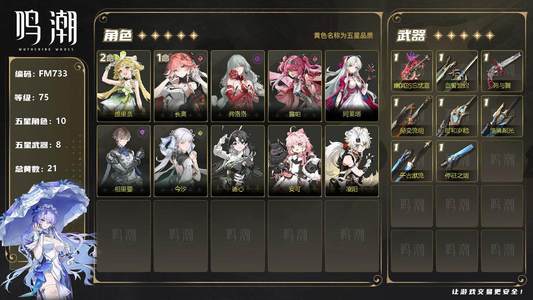 鸣潮【75级】