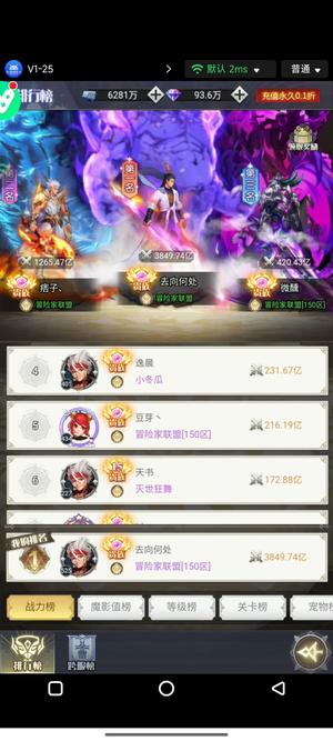 深渊契约【525级】近4千万战力甩，超v服