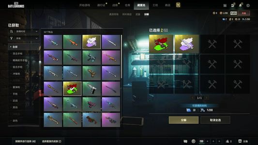 绝地求生（PUBG）生存等级1 名誉等级 成长武器 究极 载具 枪皮美杜莎异色＋大菠萝异色图纸