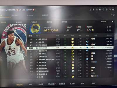 NBA2K OL2（端游）4600万阵容