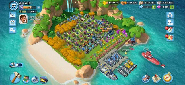 海岛奇兵77级，28本的5年游戏号