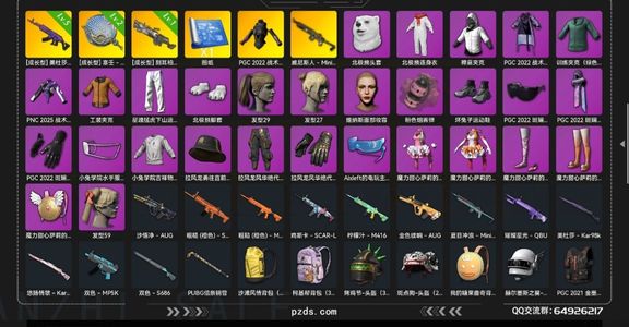 绝地求生（PUBG）生存等级50 名誉等级2 成长武器 究极 载具 枪皮五级美杜莎二级锅