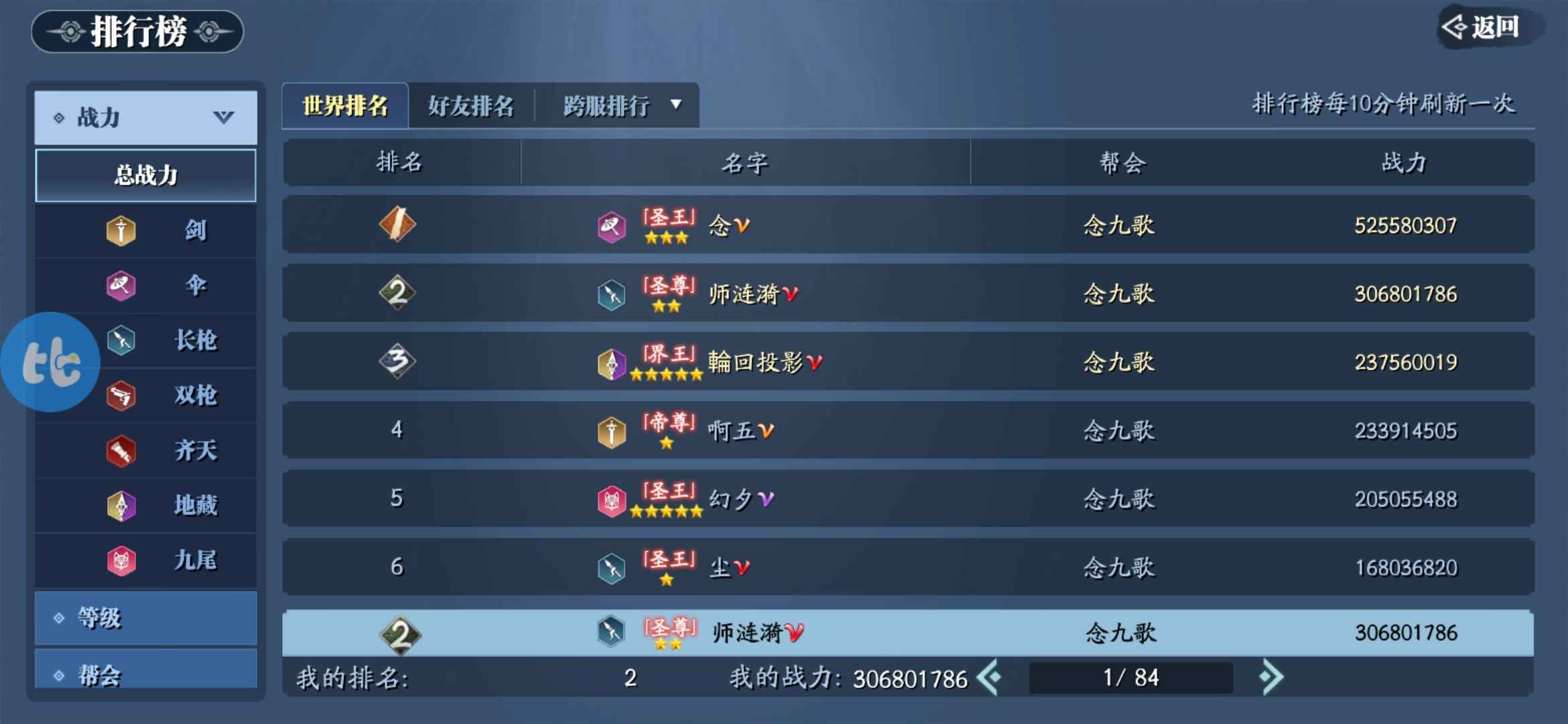 幻世九歌【730级】幻世1082区，不玩了