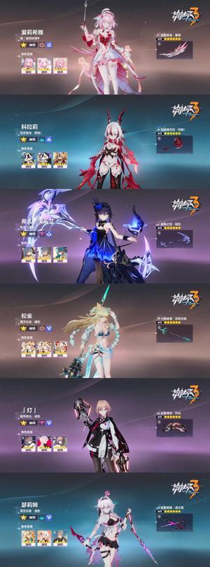 崩坏3全毕业5万水超级资源寂灭成品