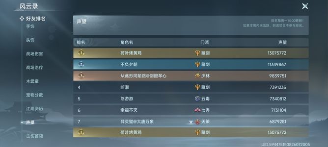 剑侠情缘3（剑网3）【角色分离-130级藏剑】看上来上班没时间