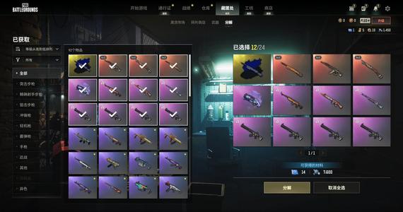 绝地求生（PUBG）三成长带一异色