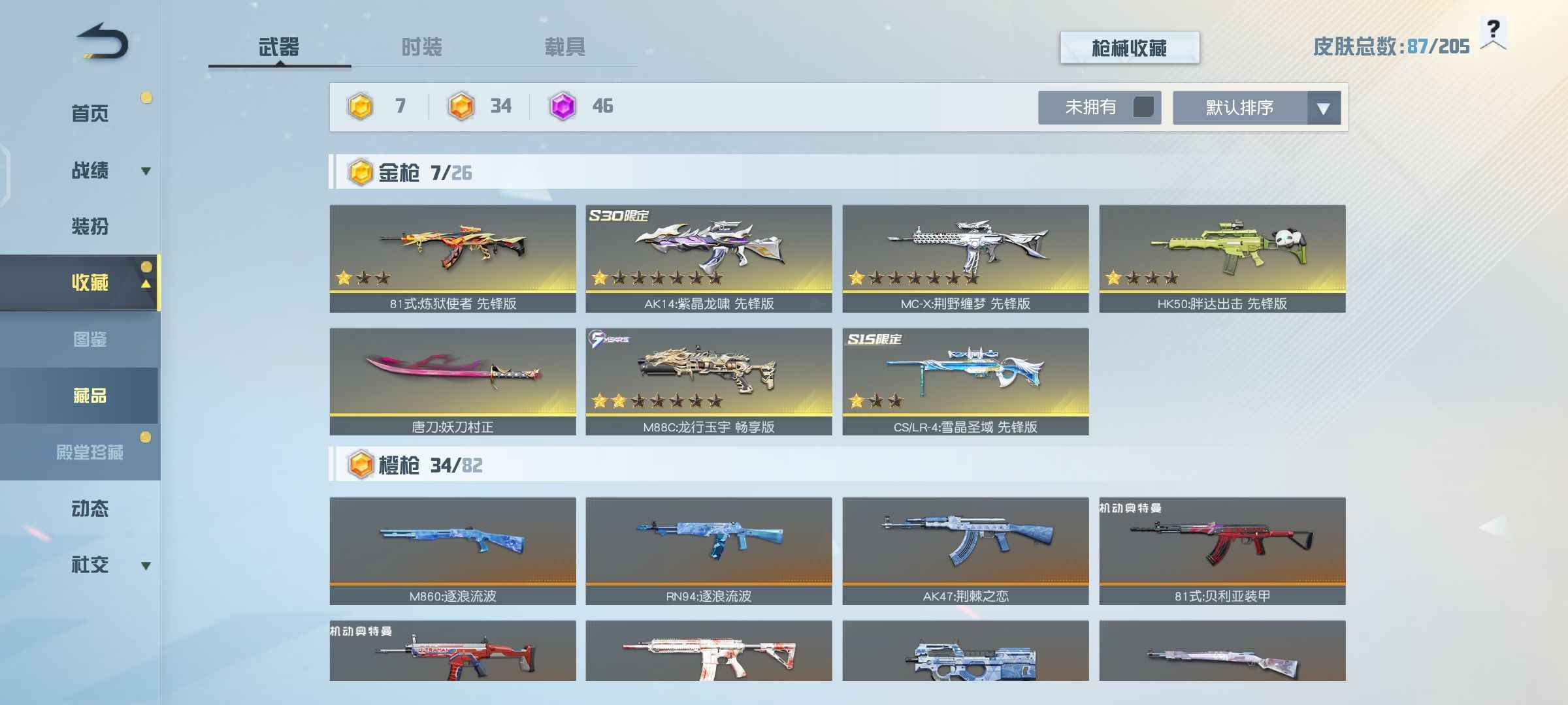 荒野行动PC版各种衣服金枪