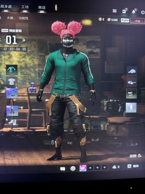 绝地求生（PUBG）黑鬼 绿东粉烟