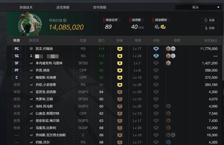 NBA2K OL2（端游）【20级】满突满训凯文约翰逊，满自建