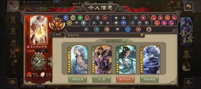 三国杀【大将军,V11】官服一等大将军V11马上V12