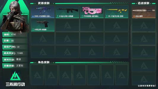 三角洲行动总资产30M 青铜