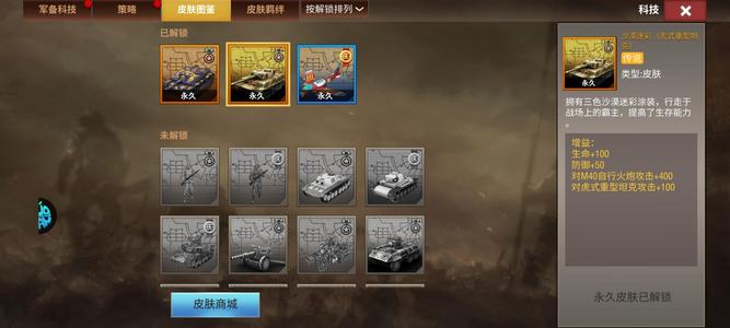 二战风云2【1级】准六虎皮八突皮