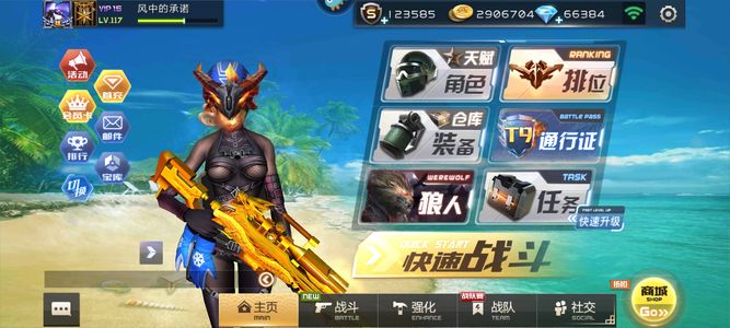 全民枪战【117级】账号转移号