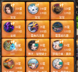 魔域（端游）男战士养老挂机号骑宠外套多