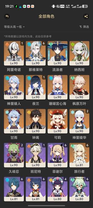 原神（外服）满命6 1那维莱特