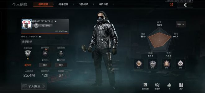 暗区突围【0级】[12355387]库存价值