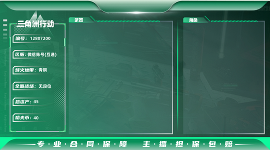 三角洲行动总资产45M 青铜