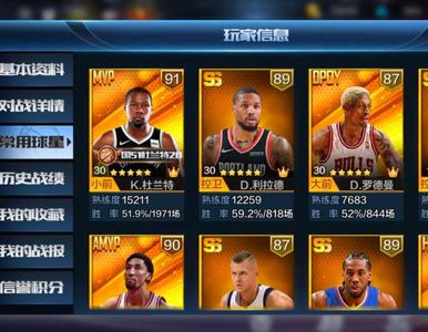 最强NBA天选网杜海报全开喜欢的来