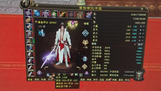 新天龙八部（端游）【119级峨眉】28w峨眉99w血1.1属性