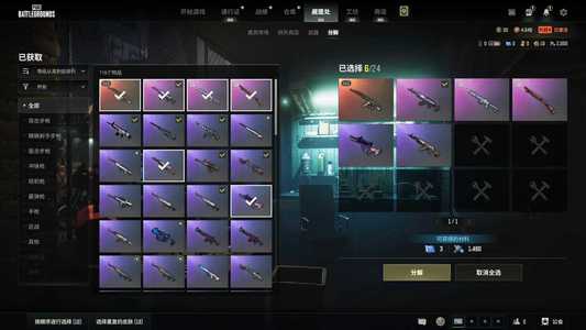 绝地求生（PUBG）排位号一成长甜心双马尾发光手臂
