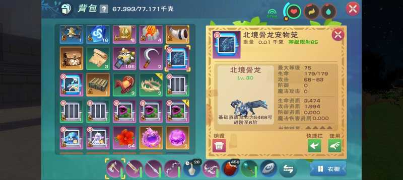 创造与魔法北境骨龙宠物