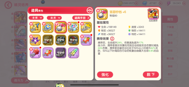 口袋觉醒【109级】千区细节尊1