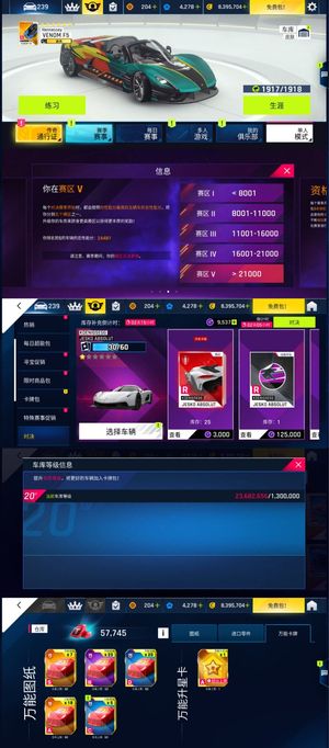狂野飙车9：竞速传奇金F5金白龙，2300车库分