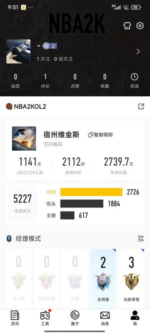 NBA2K OL2（端游）【20级】二内锁防套