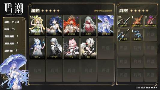 鸣潮【65级】01奥古带月亮 01弗洛洛带