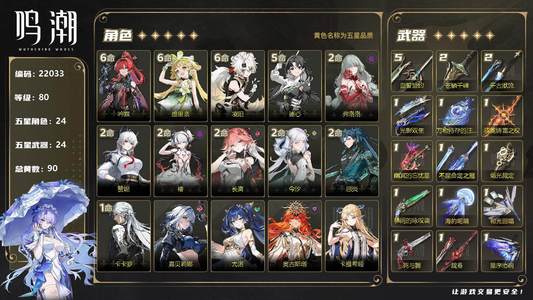 鸣潮【80级】
