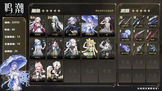 鸣潮【80级】61珂莱塔 今汐带皮肤 01