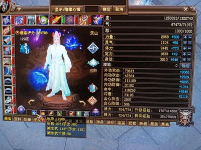 新天龙八部（端游）38万分132万血17288属