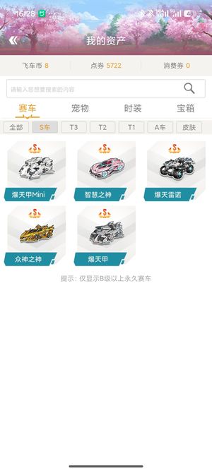 QQ飞车8位Q靓号5s爆天雷诺连体cf