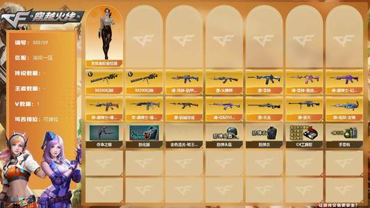 穿越火线（CF）湖南一区-1V-0王者武器数