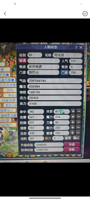 梦幻西游（端游）69级普陀