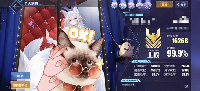碧蓝航线【Blhx301级,100收藏率】100满收藏重氪百彩装4k魔方