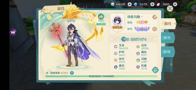 奇幻梦旅人【67级】全区全服第一医官，断层式碾压