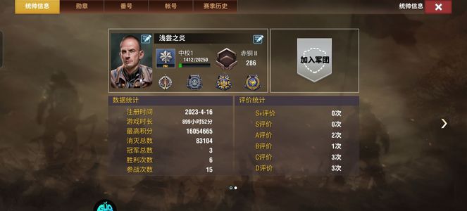 二战风云2【中校2赤铜2战绩】仓库号，，，