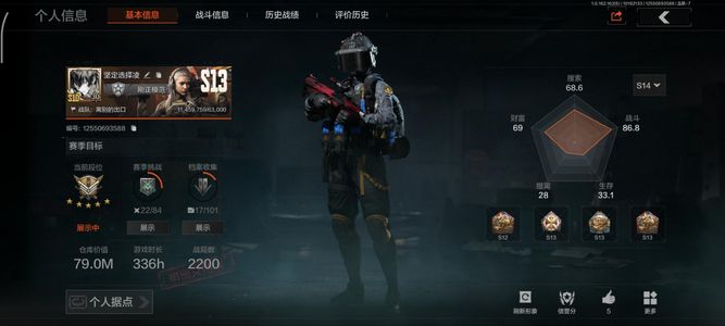 暗区突围【0级】[13253527]库存价值