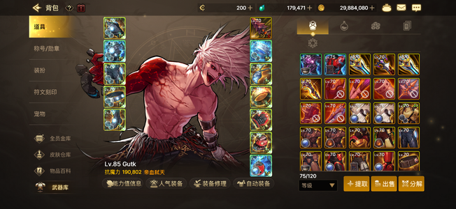 DNF手游（韩服）19w红狗细节顶号6c2辅