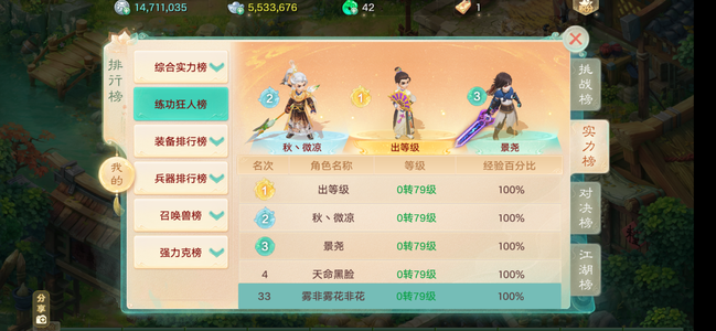 大话西游【时间服无】时间服初心不负等级号