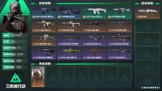 三角洲行动【总资产35M铂金】【SJZG868】总资产(M