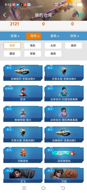 逆战角色僚机背包宠物名片头盔戒指