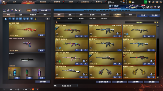 穿越火线（CF）23V武器 4皮肤 可排位