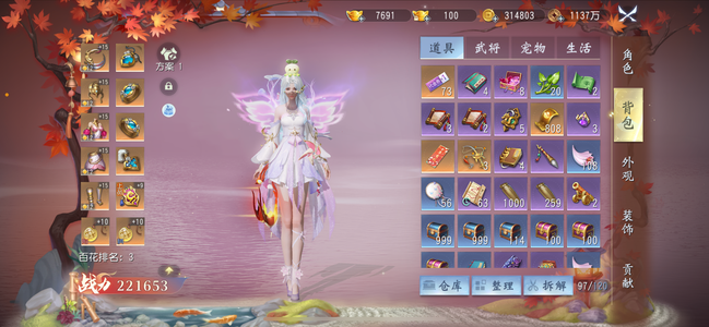 大唐无双【61级百花】三一档致命肉装北辰奶妈